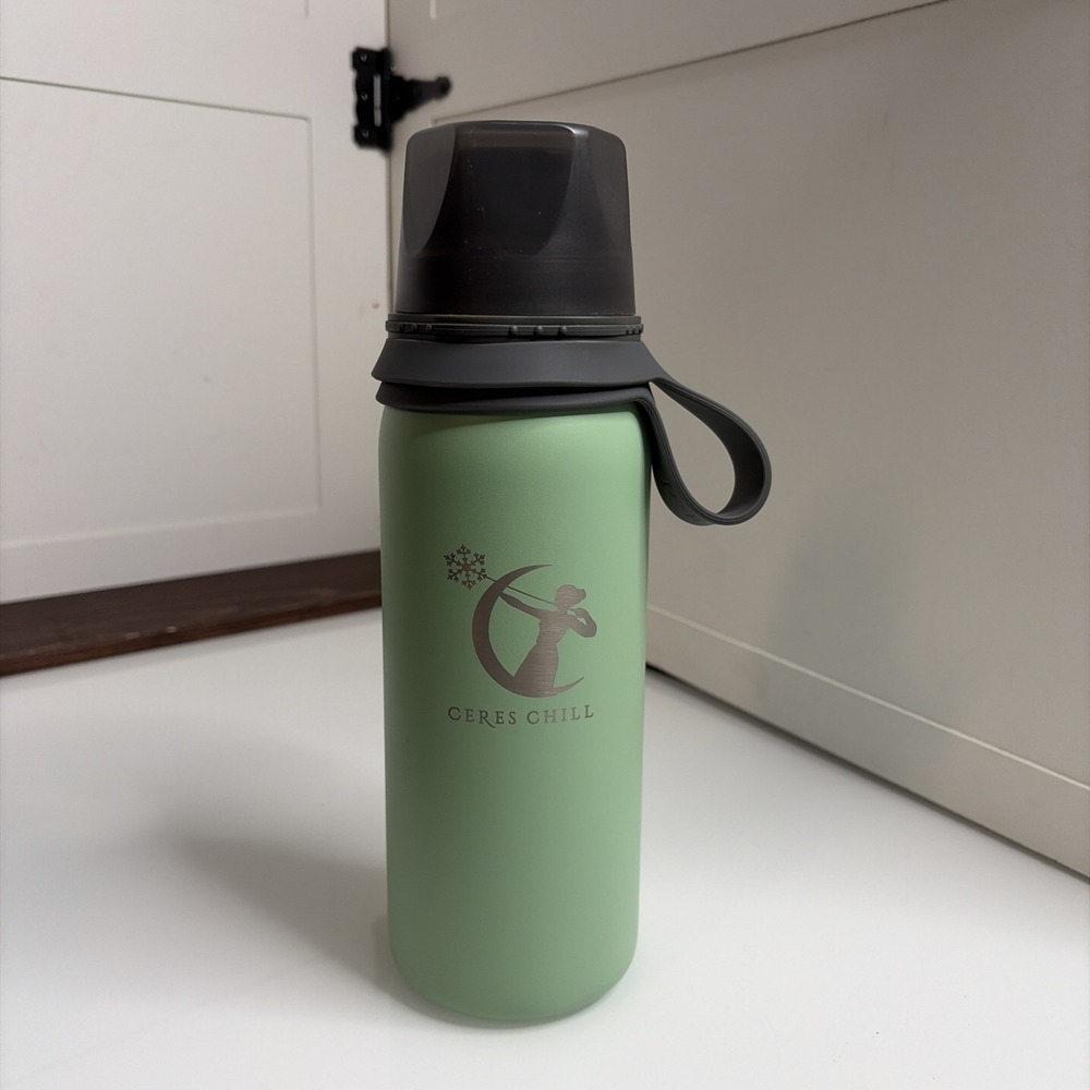 Ceres Chill Breastmilk Chiller Zen Green Stainless Steel Reusable 32oz Cooler